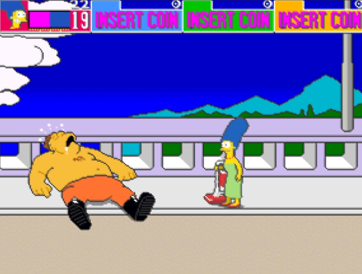 Simpsons, The - геймплей игры Arcade